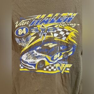 Van Halen Vintage Style 84 Racing Graphic Shirt Short Sleeve Unisex Size Medium
